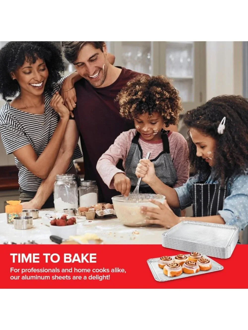 15-Pack Disposable Aluminum Cookie Sheets - Nonstick Baking Pans, Reusable